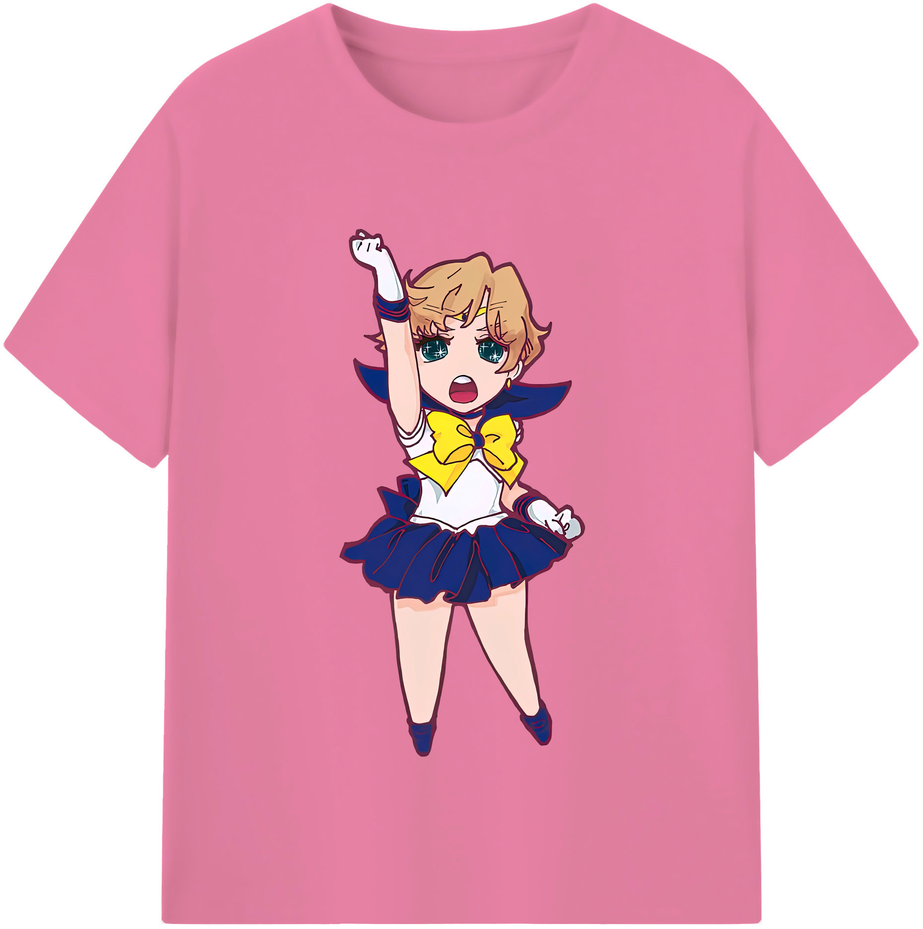 （画像用） 美少女戦士セーラームーン 天王はるか Sailor Moon Tenoh Haruka 綿100％半袖Tシャツ（フロントプリント）